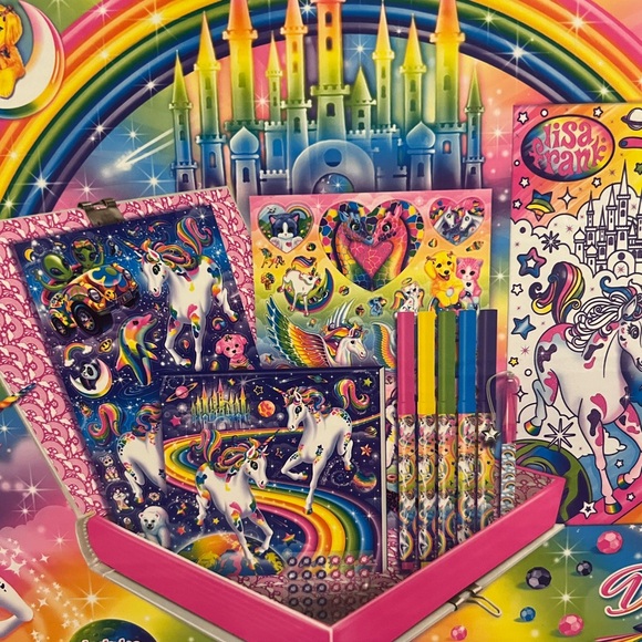 Lisa frank Unicorn and Dolphin Puzzle and Coloring Set bundle - Picture 5 of 7